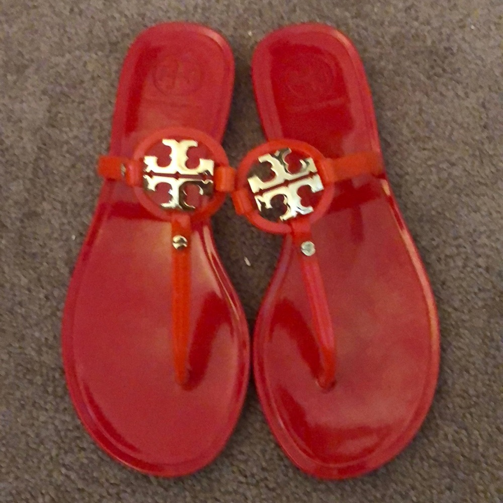 Tory Burch jelly sandal red
